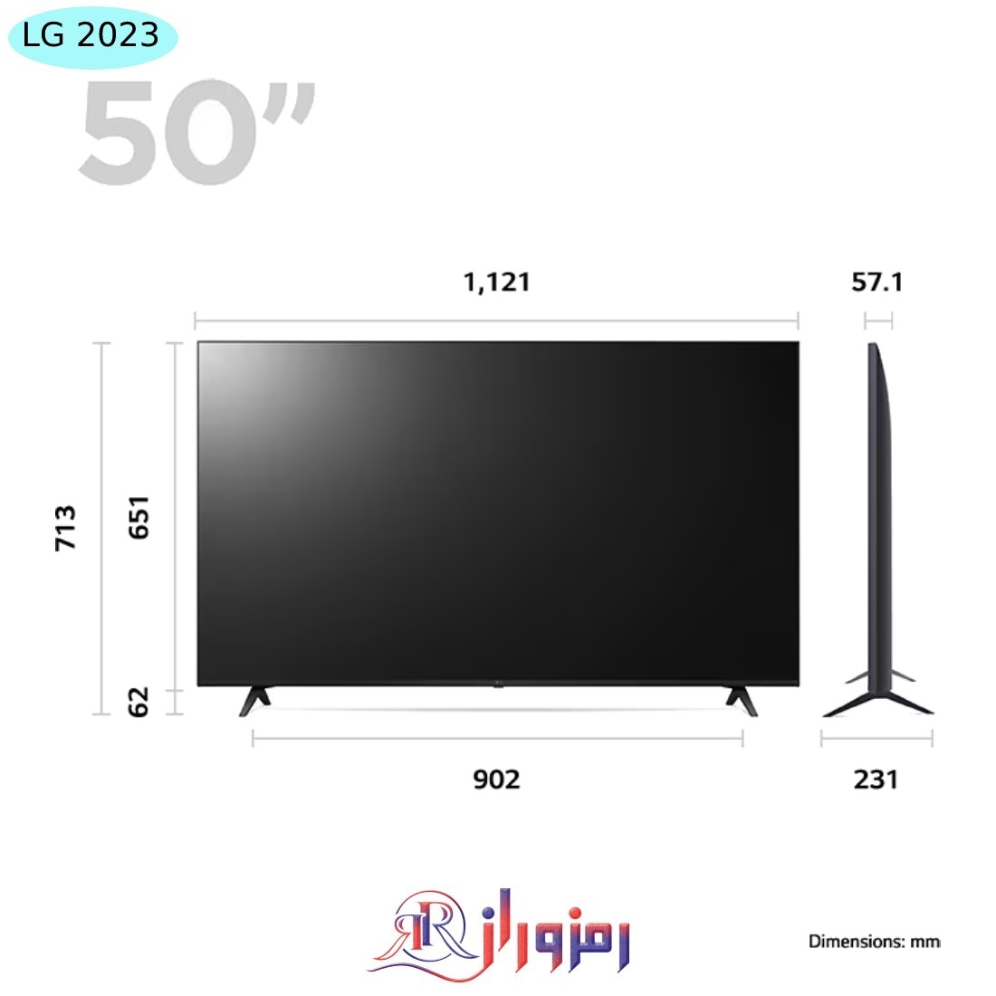 خرید تلویزیون ال جی UR8000 سایز 50 اینچ